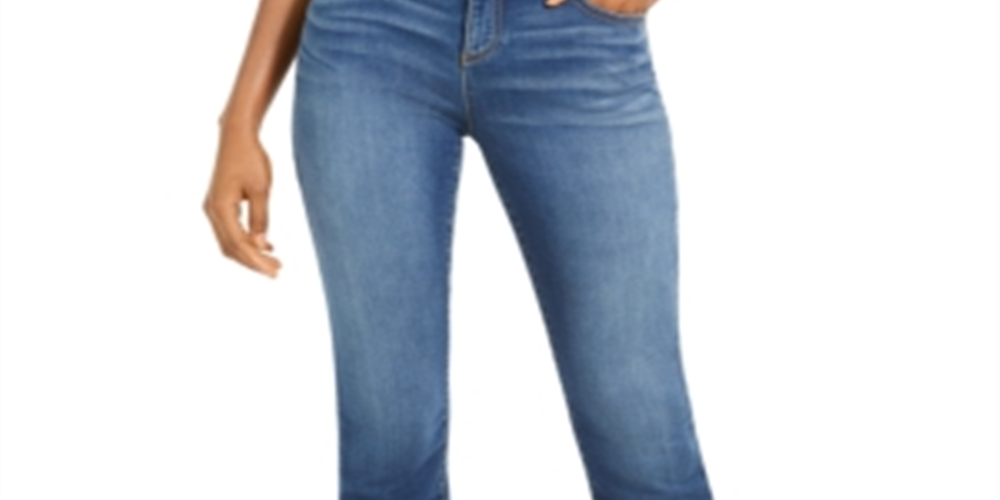 Calça jeans feminina Finity Stretch Bootcut da INC International Concepts, azul, tamanho 8, pequena