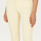 Calça jeans feminina Lexington reta, tamanho 6, amarela, Charter Club