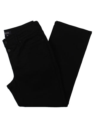 NYDJ Women's Marilyn Ankle Jeans Mock Fly Skinny Black Size 18