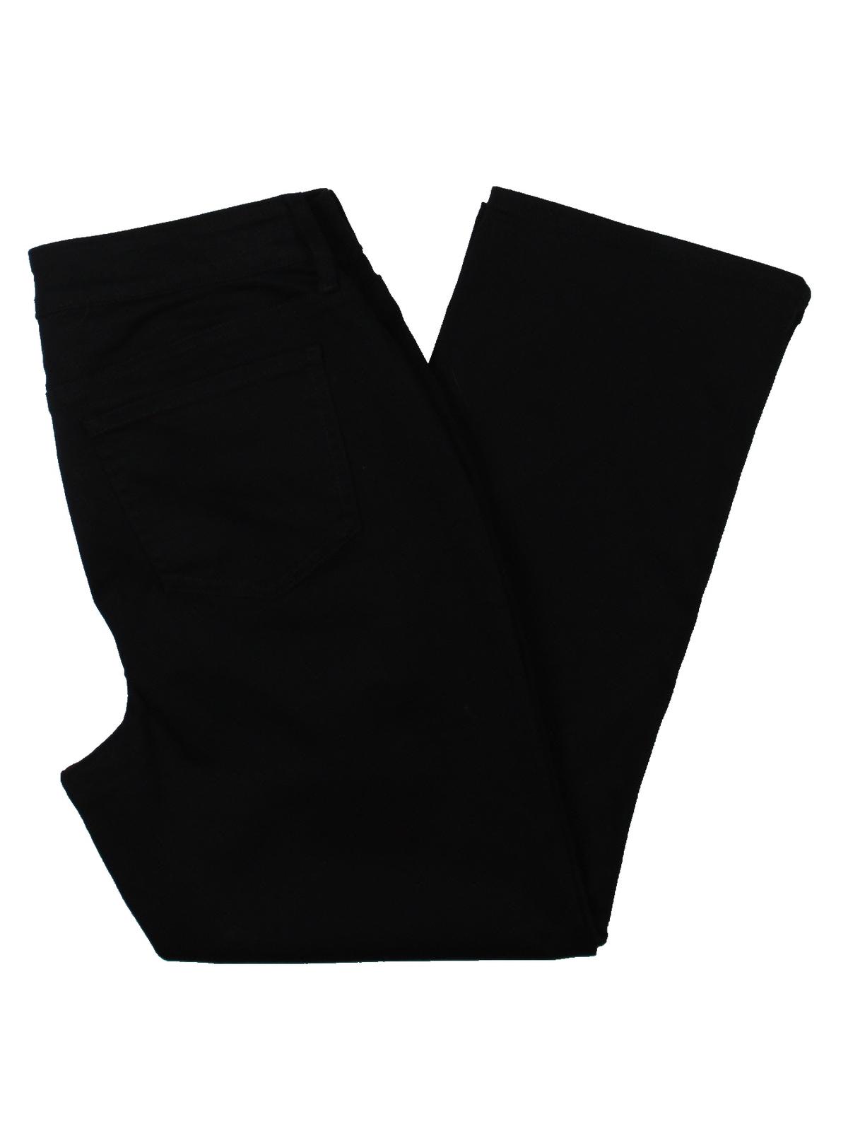 Calça jeans skinny NYDJ Marilyn Mock Fly feminina, preta, tamanho 0