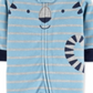 Macacão com pés para dormir e brincar Carter's Baby Boy's Tiger Fleece, azul, tamanho 9MOS