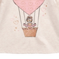 Camiseta manga comprida com balão de ar em formato de coração para meninas Epic Threads, branca, tamanho 5