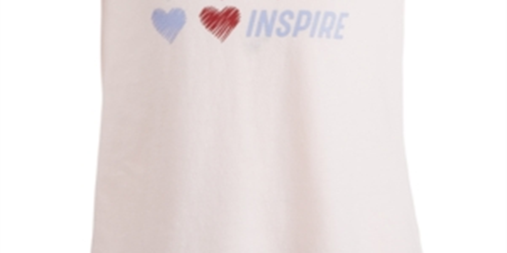 Camiseta estampada com corações para meninas Ideology Toddler, tamanho 3T