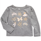 Camiseta infantil feminina Ballet Crown da Epic Threads, cinza, tamanho 3T