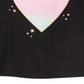Camiseta infantil feminina Epic Threads com estampa de coração ombré, preta, tamanho 3T