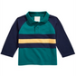 Camisa polo de algodão com blocos de cores para meninos First Impressions, verde, tamanho 24 MOS