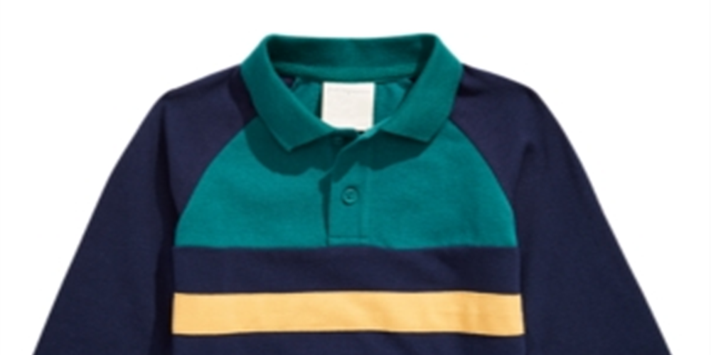 Camisa polo de algodão com blocos de cores para meninos First Impressions, verde, tamanho 24 MOS