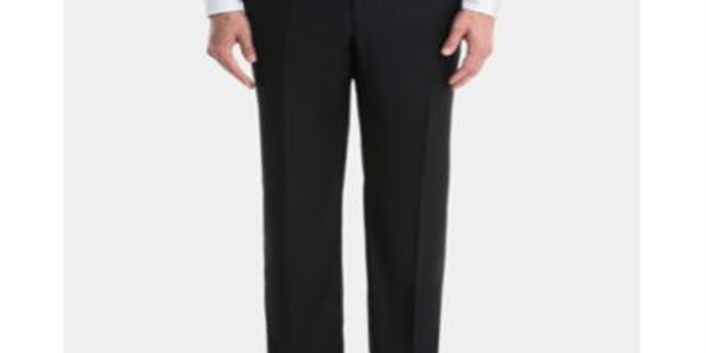 Calça de smoking Ralph Lauren masculina Classic Fit preta tamanho 40x32