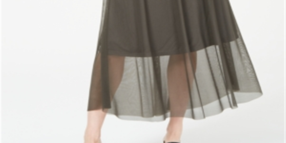 Saia midi evasê Alfani feminina verde tamanho extragrande