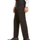 Calça de terno Michael Kors Classic Fit Airsoft Stretch Birdseye Windowpane Masculina Marrom Tamanho 46X30
