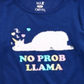 Pijama com estampa de lhama para meninas Max &amp; Olivia Little &amp; Big, azul, tamanho grande