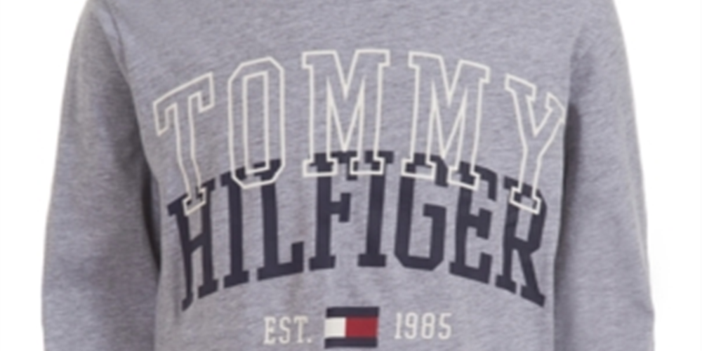 Camiseta Tommy Hilfiger Little Boy's Tony Logo Cinza Tamanho 5