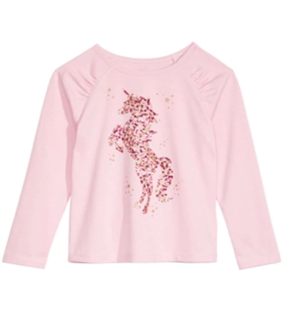 Camiseta infantil feminina Epic Threads Sparkle Unicorn rosa tamanho 2T