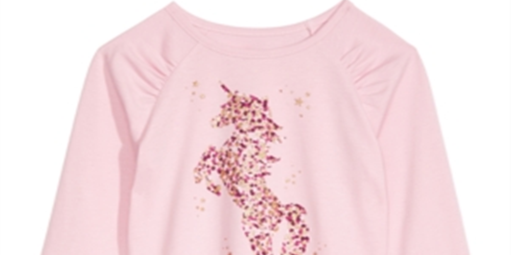 Camiseta infantil feminina Epic Threads Sparkle Unicorn rosa tamanho 2T