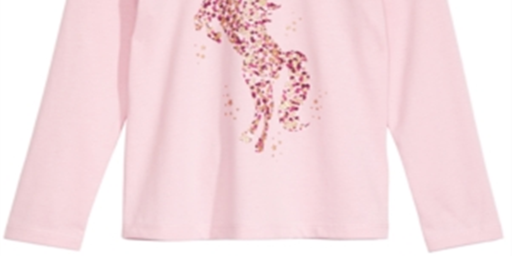 Camiseta infantil feminina Epic Threads Sparkle Unicorn rosa tamanho 2T