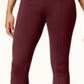 Leggings femininas de malha ponte com costura frontal estilo &amp; co, roxas, tamanho pequeno G