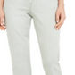 Calça jeans feminina com bainha desfiada e perna reta, tamanho 2, verde, da INC International Concepts