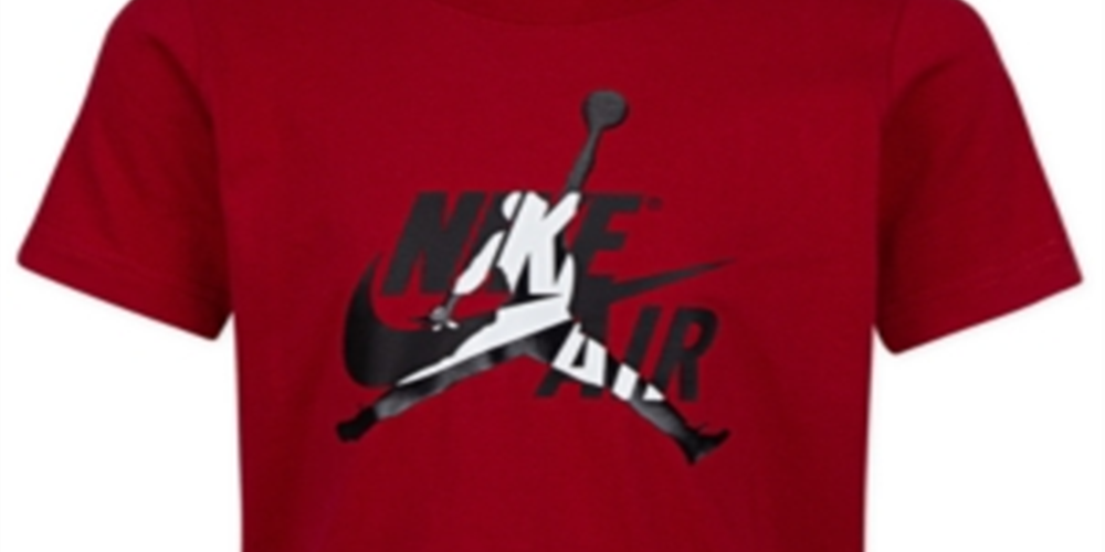 Camiseta Nike Air Graphic Jordan Boy's Vermelha Tamanho 4