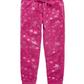 Calça de pijama de veludo com estampa de estrela Max &amp; Olivia Little &amp; Big Girl's, rosa, tamanho pequeno