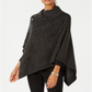 Poncho envelope feminino Karen Scott, preto, tamanho pequeno