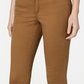 Calça jeans feminina Charter Club Petite Lexington reta marrom tamanho 16P