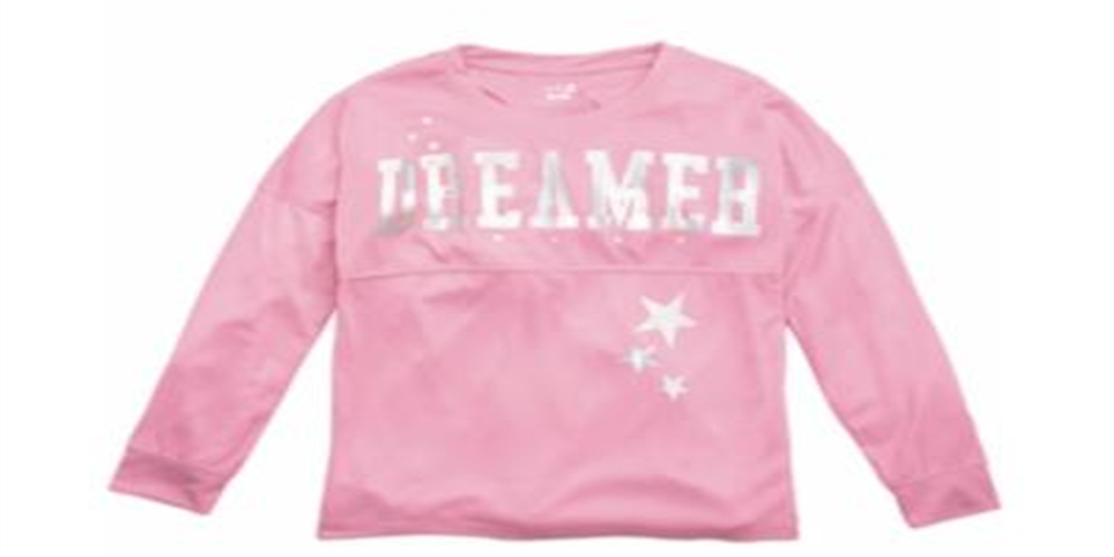 Pijama estampado Dreamer para meninas Max &amp; Olivia Little &amp; Big, rosa, tamanho extragrande
