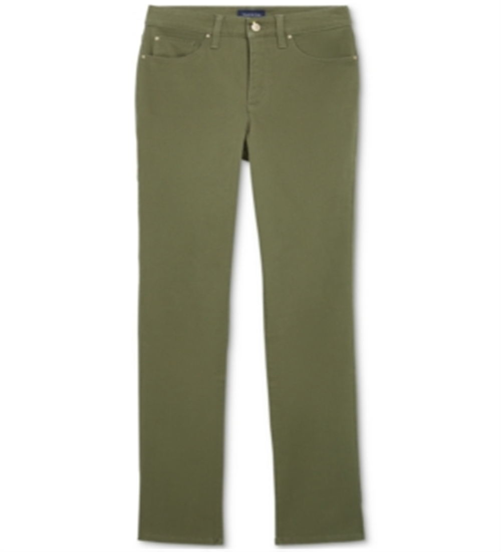 Calça jeans feminina Charter Club Lexington reta, verde, tamanho 16 S