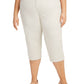 Calça Capri Karen Scott Plus Size Feminina Cinza Tamanho Pequeno Pequeno