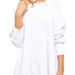 Blusa térmica feminina Amelia da Free People, branca, tamanho X-S