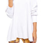 Blusa térmica feminina Amelia da Free People, branca, tamanho X-S