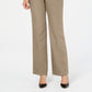 Calça feminina Charter Club Petite com cinto e slim it up, bege, tamanho 14P