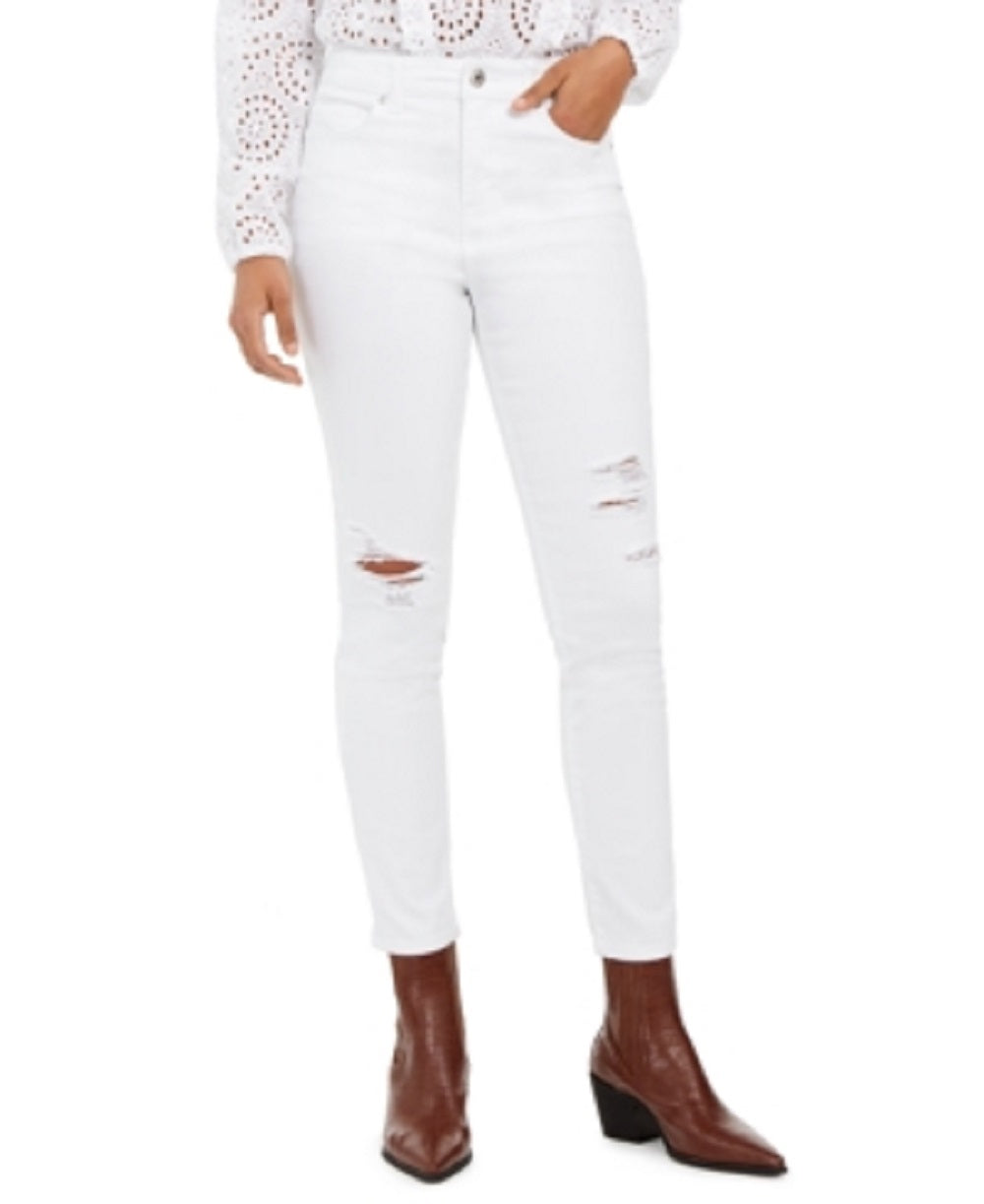 Calça jeans skinny feminina Style &amp; Co, branca, tamanho 16