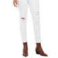 Calça jeans skinny feminina Style &amp; Co, branca, tamanho 16