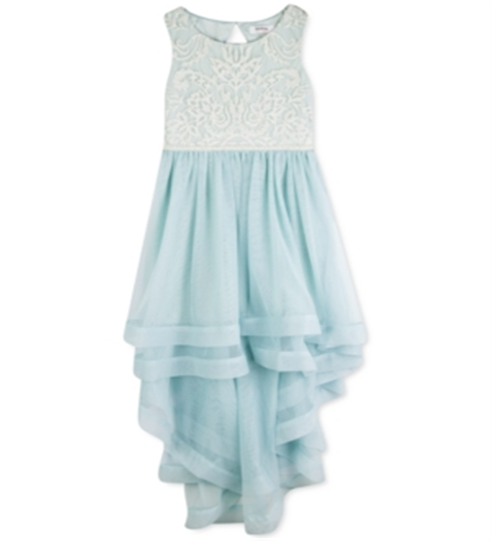 Vestido bordado alto e baixo Speechless Big Girl's Plus tamanho 16