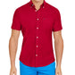 Camisa Tommy Hilfiger Wainwright Custom-Fit Solid Masculina Vermelha Tamanho X-G