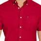 Camisa Tommy Hilfiger Wainwright Custom-Fit Solid Masculina Vermelha Tamanho X-G