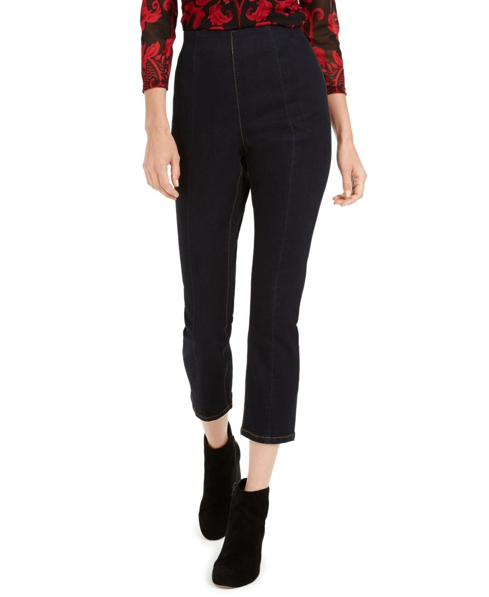 Calça jeans skinny cropped feminina INC International Concepts, azul, tamanho 0