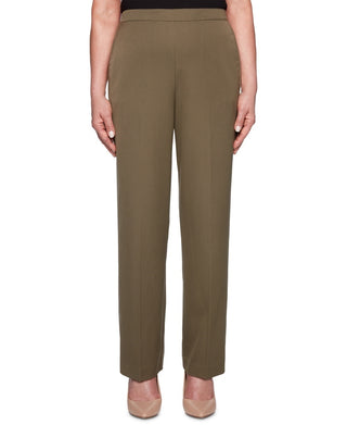 Calça feminina Petite Cedar Canyon Pull-On Alfred Dunner, verde, tamanho 24x6