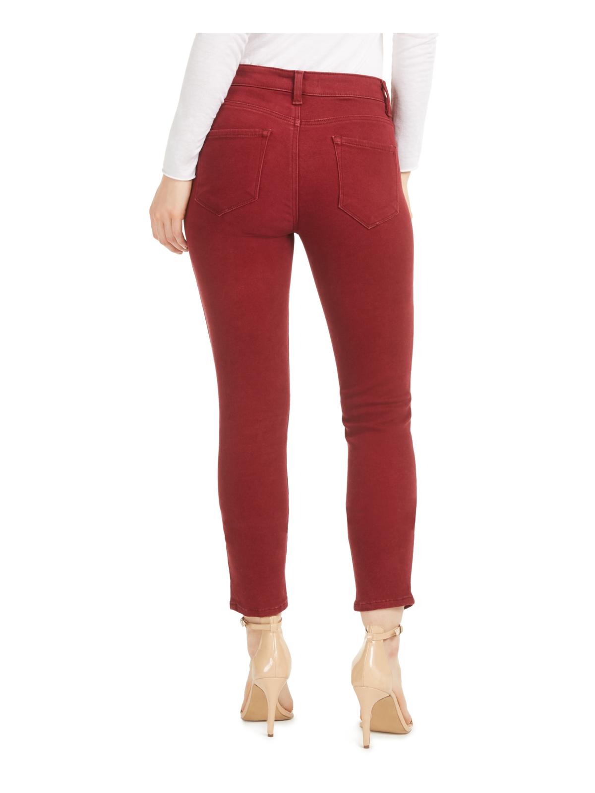 Calça jeans skinny Ellie de cintura alta feminina STS Blue, vermelha, tamanho 29