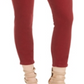 Calça jeans skinny Ellie de cintura alta feminina STS Blue, vermelha, tamanho 29