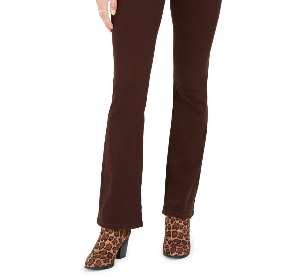 Jeans Bootcut com Controle de Barriga Petite Feminino Style &amp; Co Marrom Tamanho 22X5