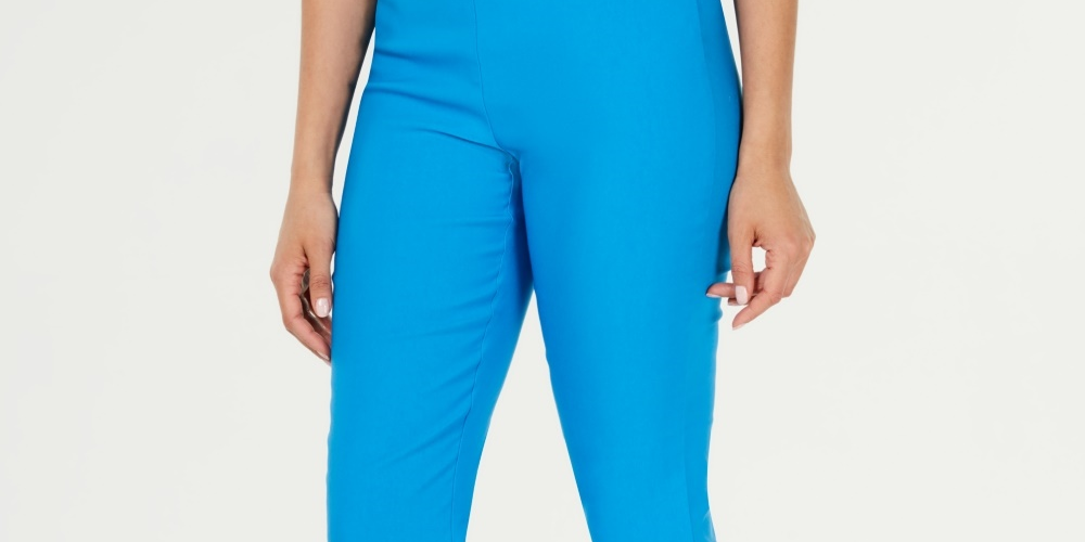 Calça skinny Chelsea Tummy Control feminina Charter Club, azul, tamanho 12