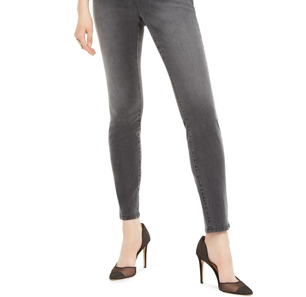 Calça jeans skinny feminina INC International Concepts Essentials preta, tamanho 10