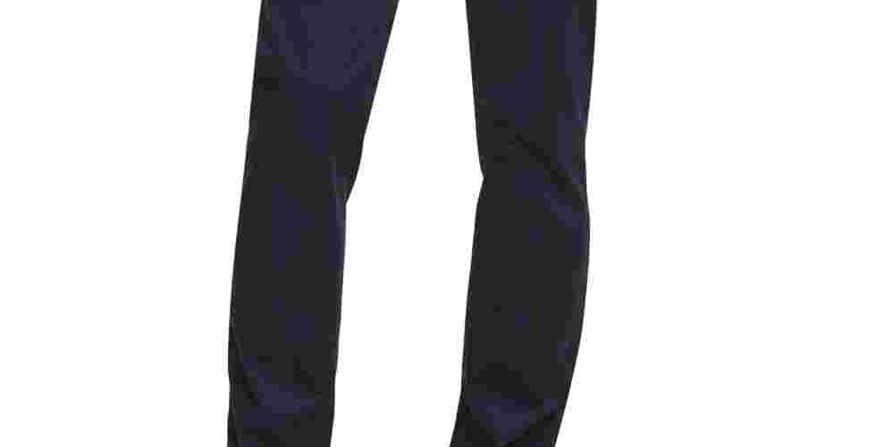 Calça Calvin Klein Masculina Slim Fit Autêntica de Cetim com Cinco Bolsos Cinza Tamanho 32X34