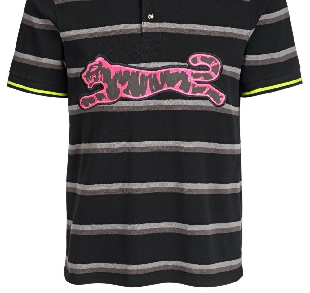 Camisa polo masculina Le Tigre Ellison Logo rosa tamanho médio