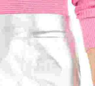 Minissaia assimétrica metálica feminina Bar III, tamanho grande, prata