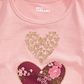 Camiseta infantil Epic Threads Little Girl's Hearts, rosa, tamanho 5