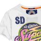 Camiseta masculina com estampa gráfica Superdry, tamanho natural, tamanho XX-G