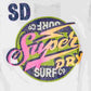Camiseta masculina com estampa gráfica Superdry, tamanho natural, tamanho XX-G