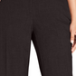 Calça feminina plus size e petite plus size JM Collection, corte reto, marrom, tamanho 28W